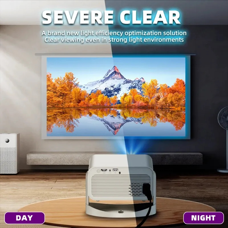 Auto Focus Keystone Correction Projector - 【Mais Vendido】 Projetor Portátil KaiAqua 4K
