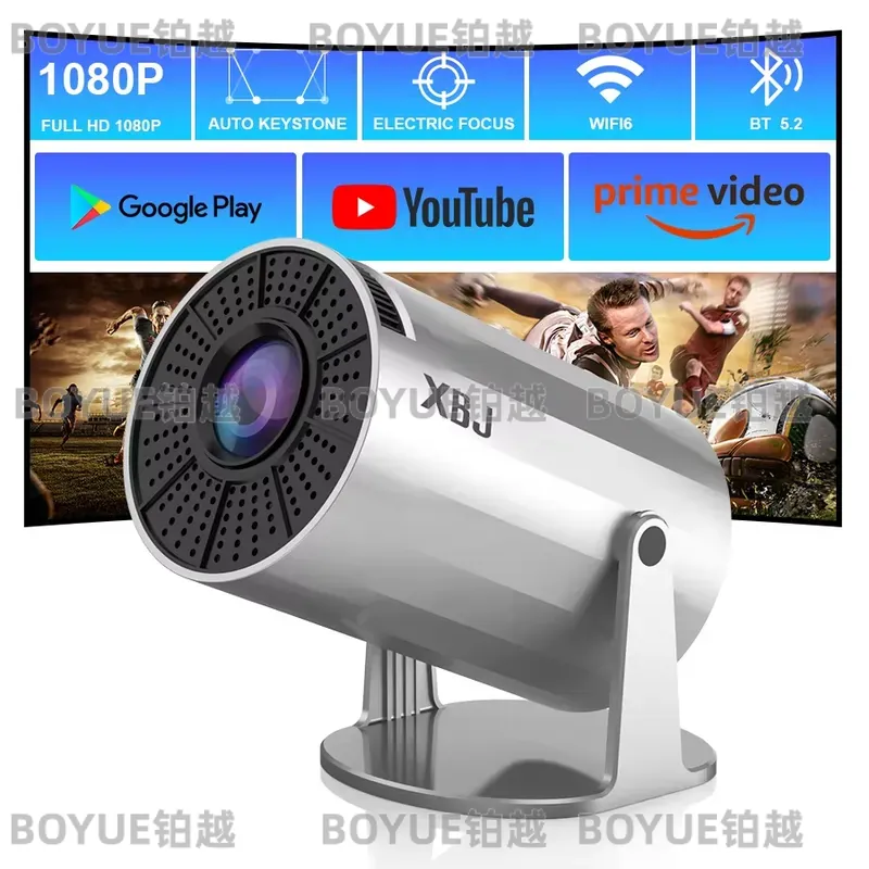 4K Smart Projector Android 11 Wifi 6 - Projetor Portátil 4K Android 11 WiFi6