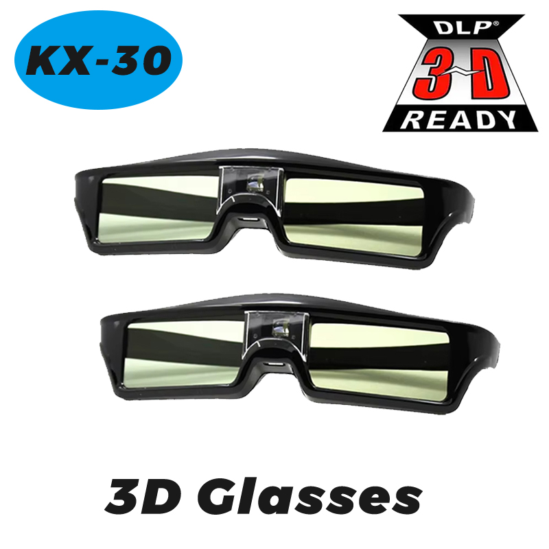Active 3D Glasses Dlp Link Projector - 1/2 PCS KX-30 Óculos 3D DLP-LINK