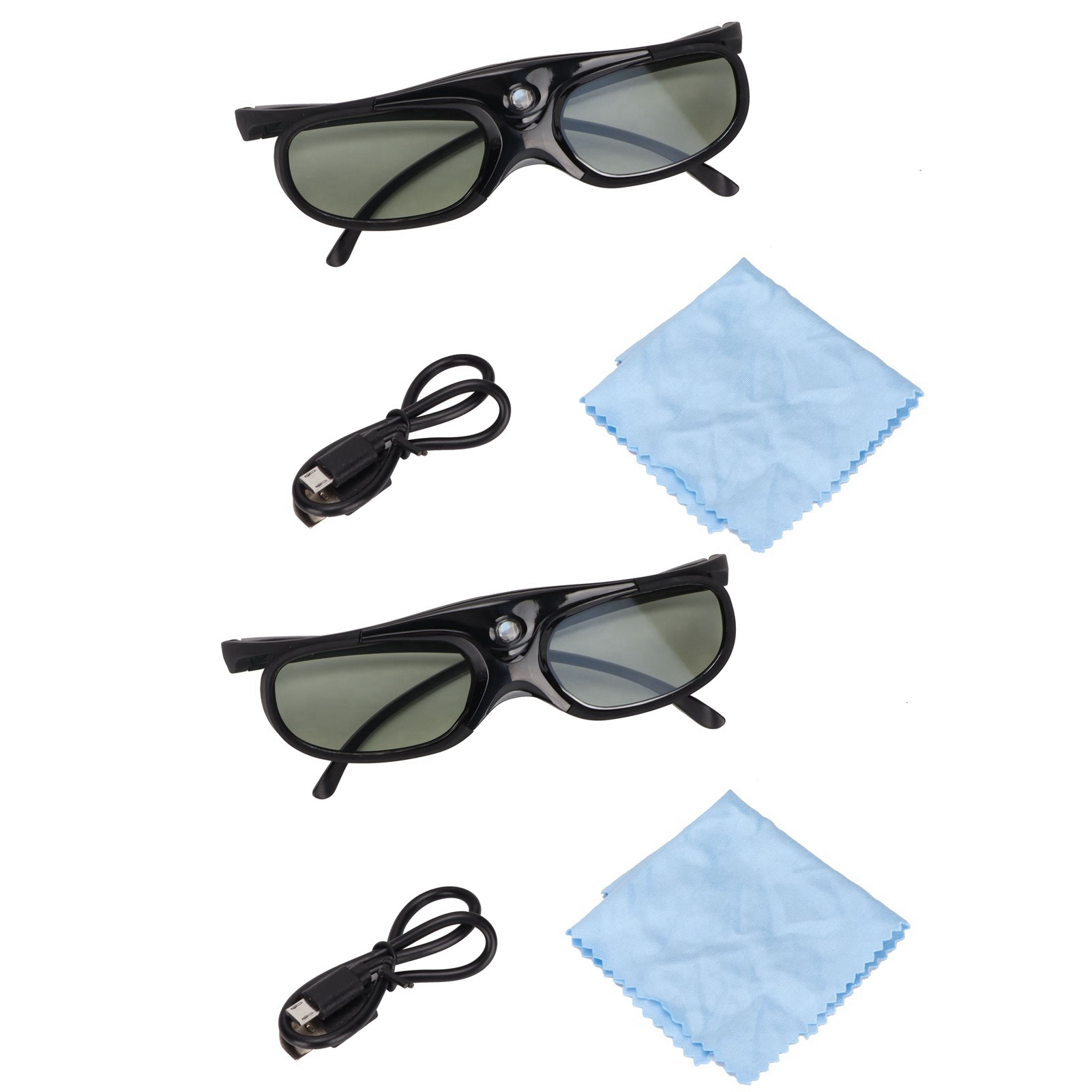 Active 3D Glasses Dlp Link Projector - 2 unidades de óculos 3D para
