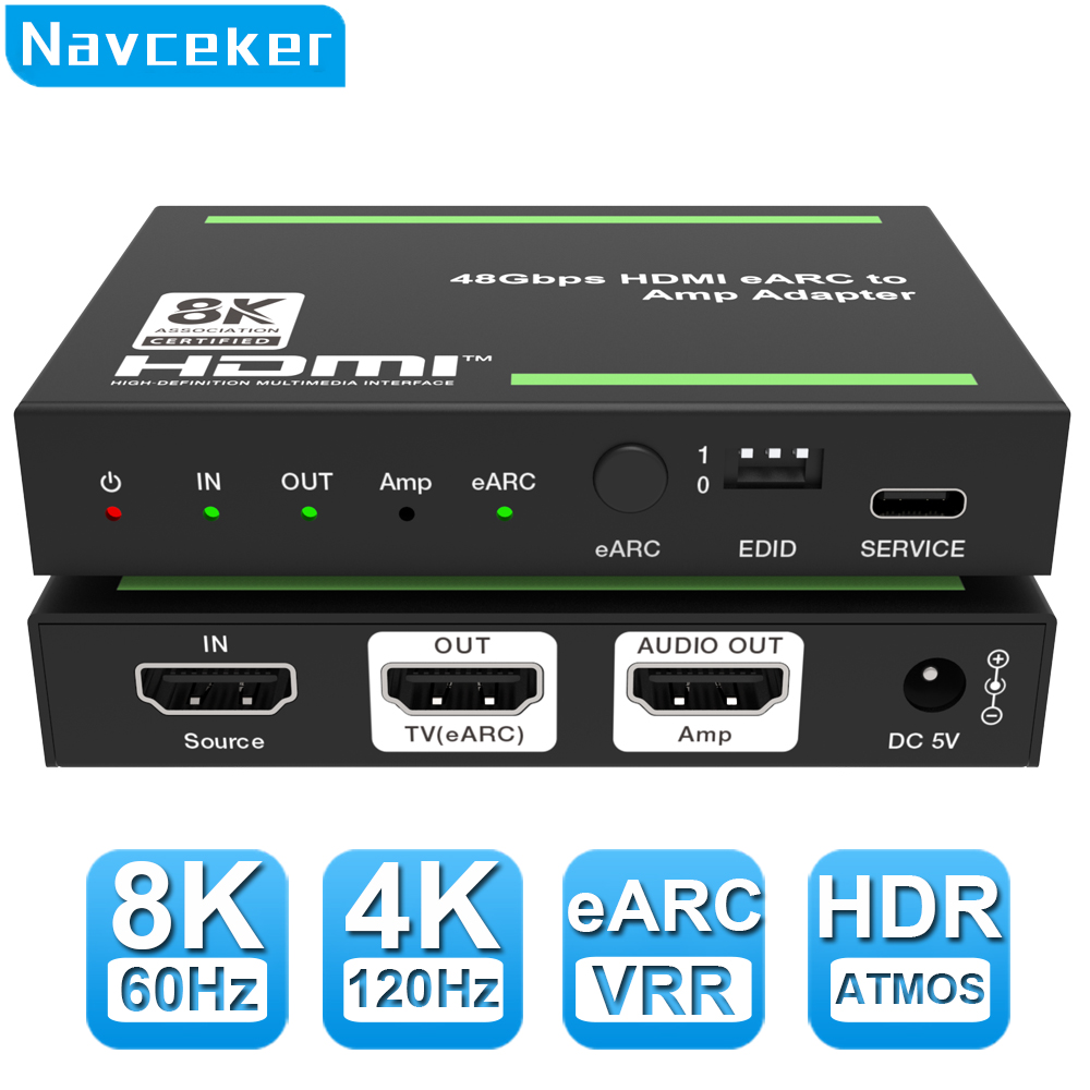 Optical Audio Hdmi Earc Extractor - Extrator de Áudio HDMI 2.1 EARC