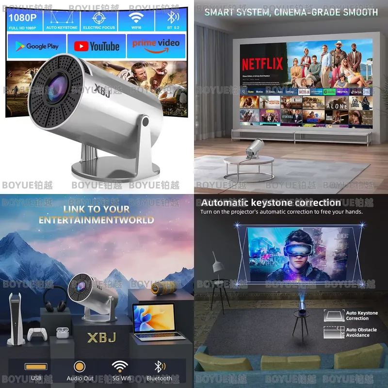 Projetor Portátil 4K Android 1 - 4K Smart Projector Android 11 Wifi 6 avaliação e preço