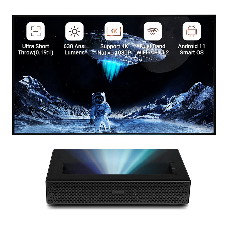 Projetor Inteligente Android D - Ultra Short Throw Laser Projector 4K avaliação e preço