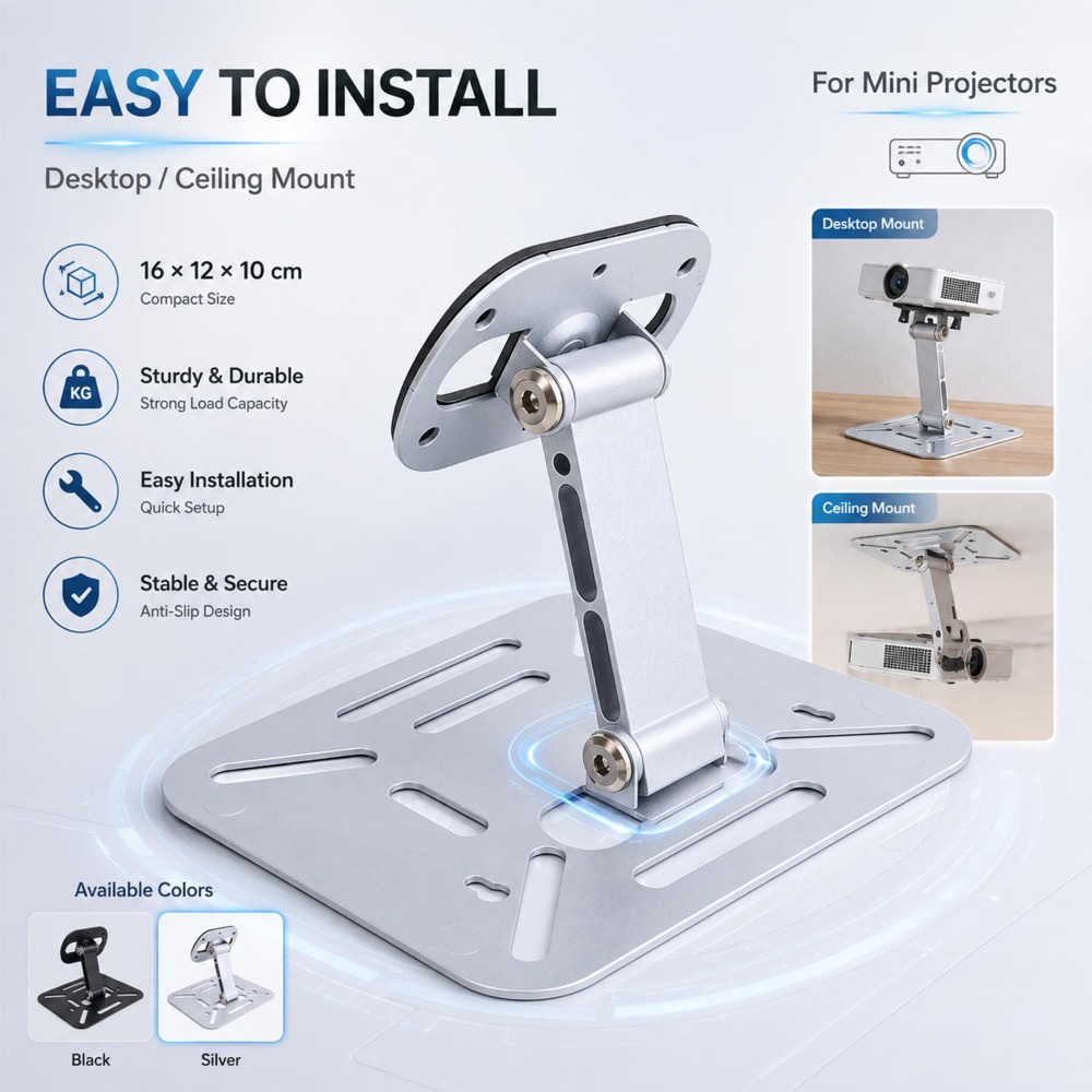 Suporte para Projetor 360 °    - Projector Ceiling Mount Bracket Universal avaliação e preço