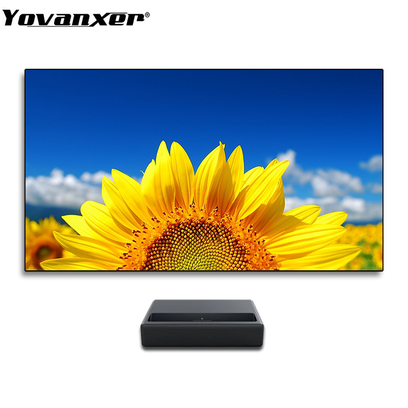 80 Polegada nova tela de proje - Ultra Short Throw Laser Projector 4K avaliação e preço