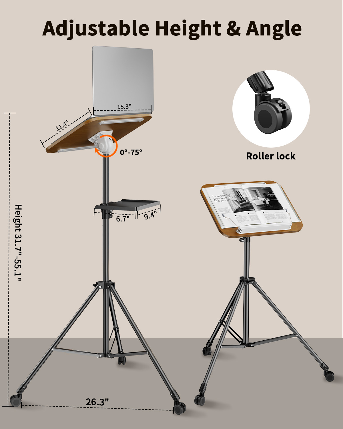 Oatsbasf portátil portátil tri - Projector Floor Stand Tripod Adjustable avaliação e preço