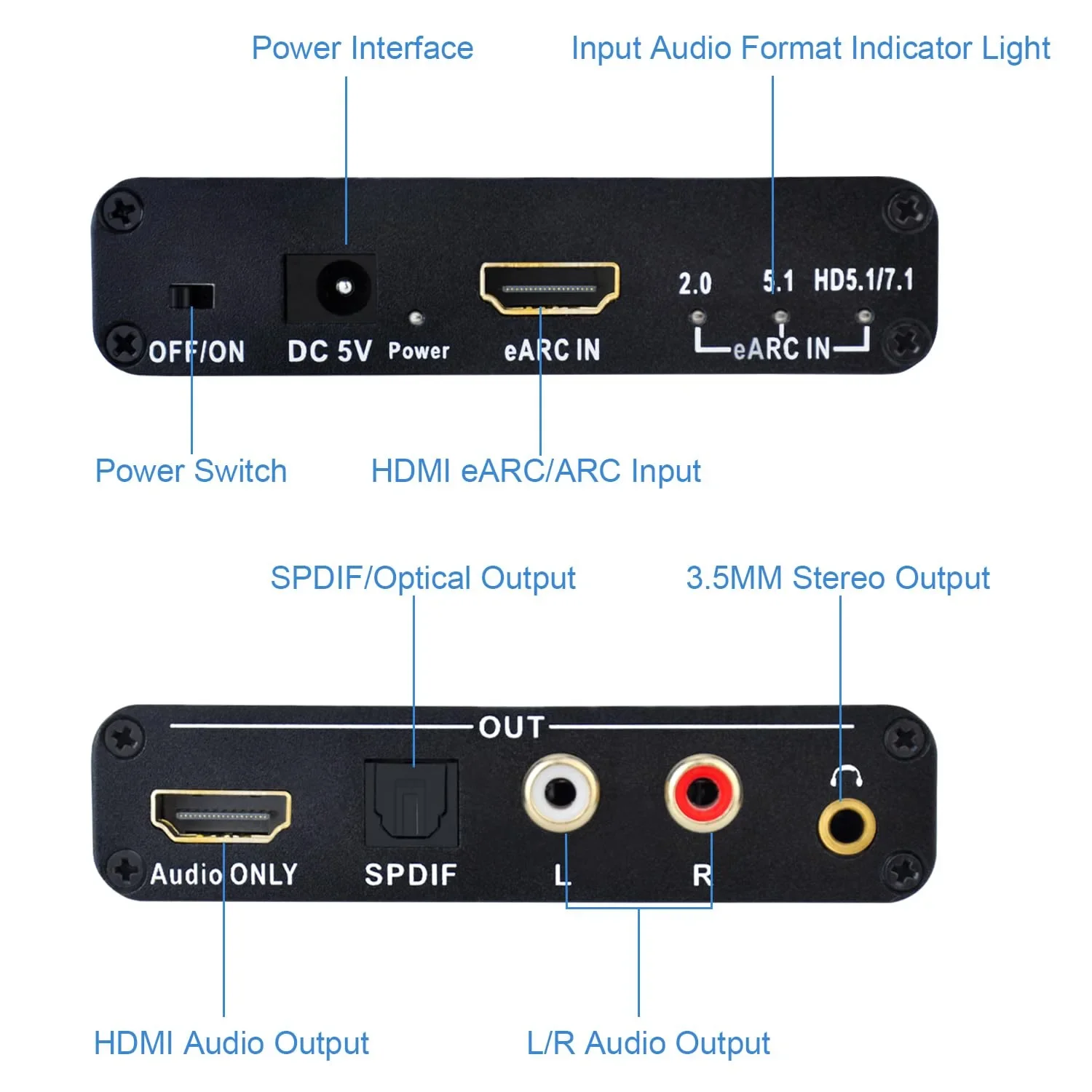 Extrator de Áudio HDMI EARC/AR - Optical Audio Hdmi Earc Extractor avaliação e preço