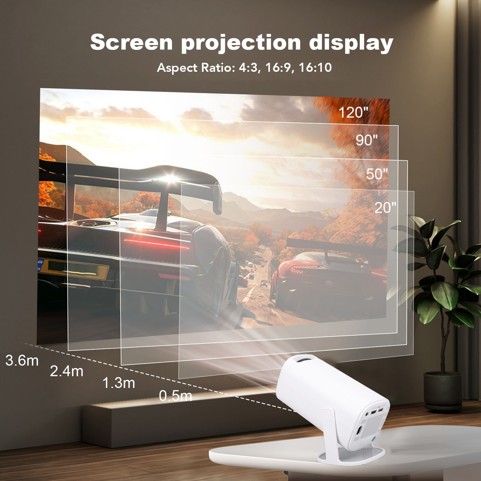 Projetor LED P30 1080P FHD 4K  - 4K Smart Projector Android 11 Wifi 6 avaliação e preço