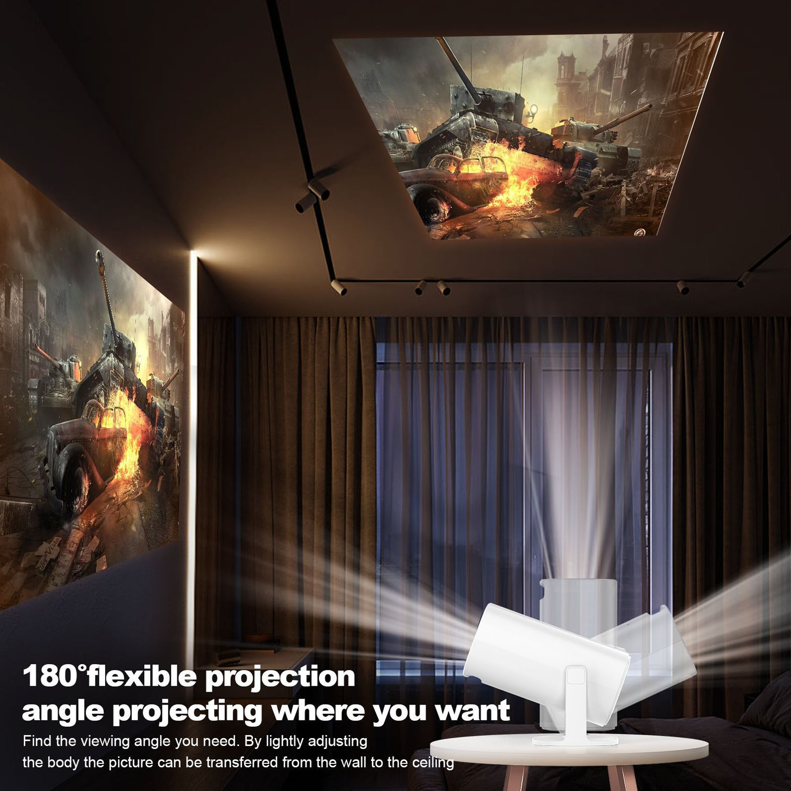 Projetor LED P30 1080P FHD 4K  - 4K Smart Projector Android 11 Wifi 6 avaliação e preço