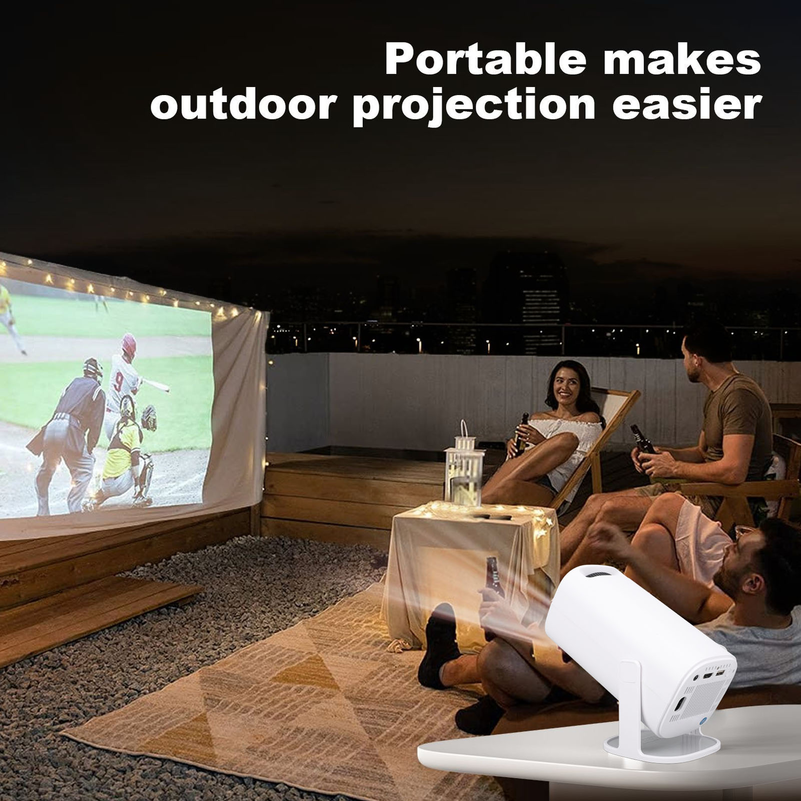 Projetor LED P30 1080P FHD 4K  - 4K Smart Projector Android 11 Wifi 6 avaliação e preço