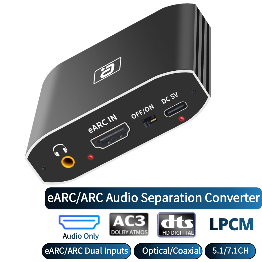 Extrator de áudio EARC 192Khz  - Optical Audio Hdmi Earc Extractor avaliação e preço