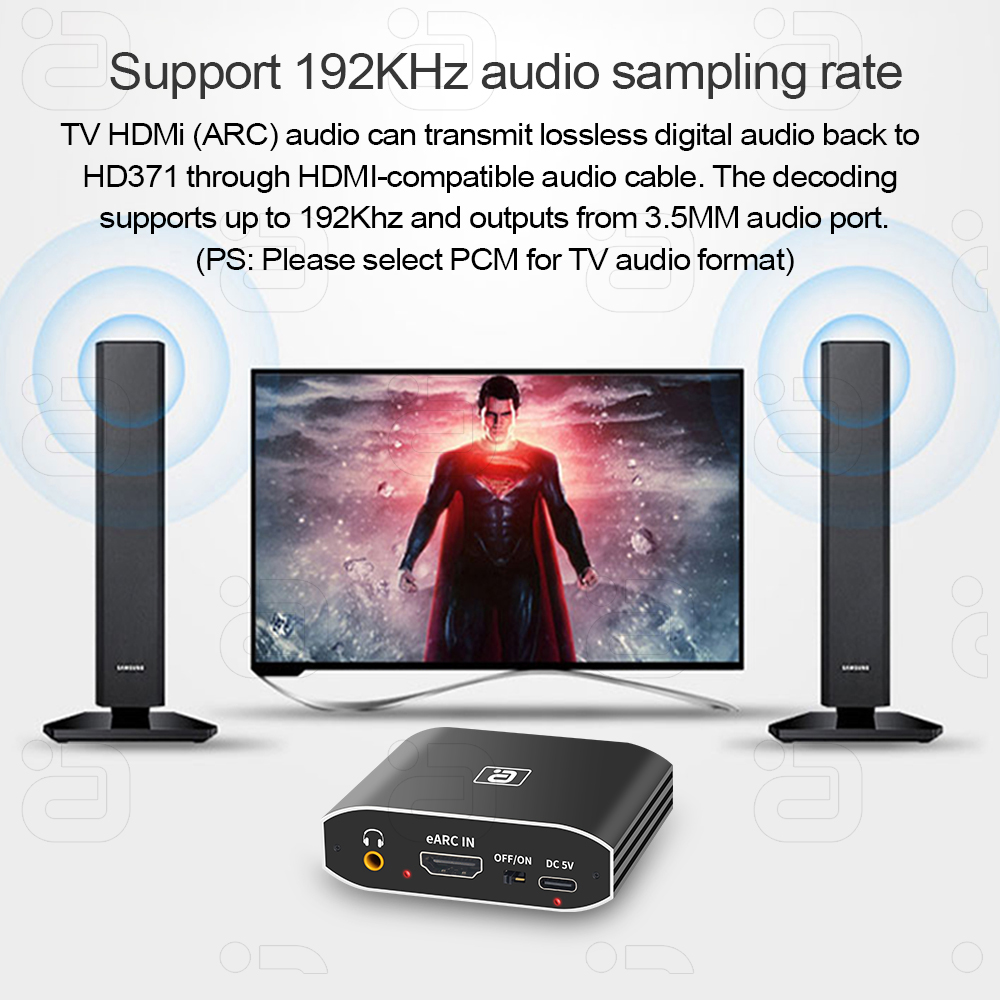 Extrator de áudio EARC 192Khz  - Optical Audio Hdmi Earc Extractor avaliação e preço