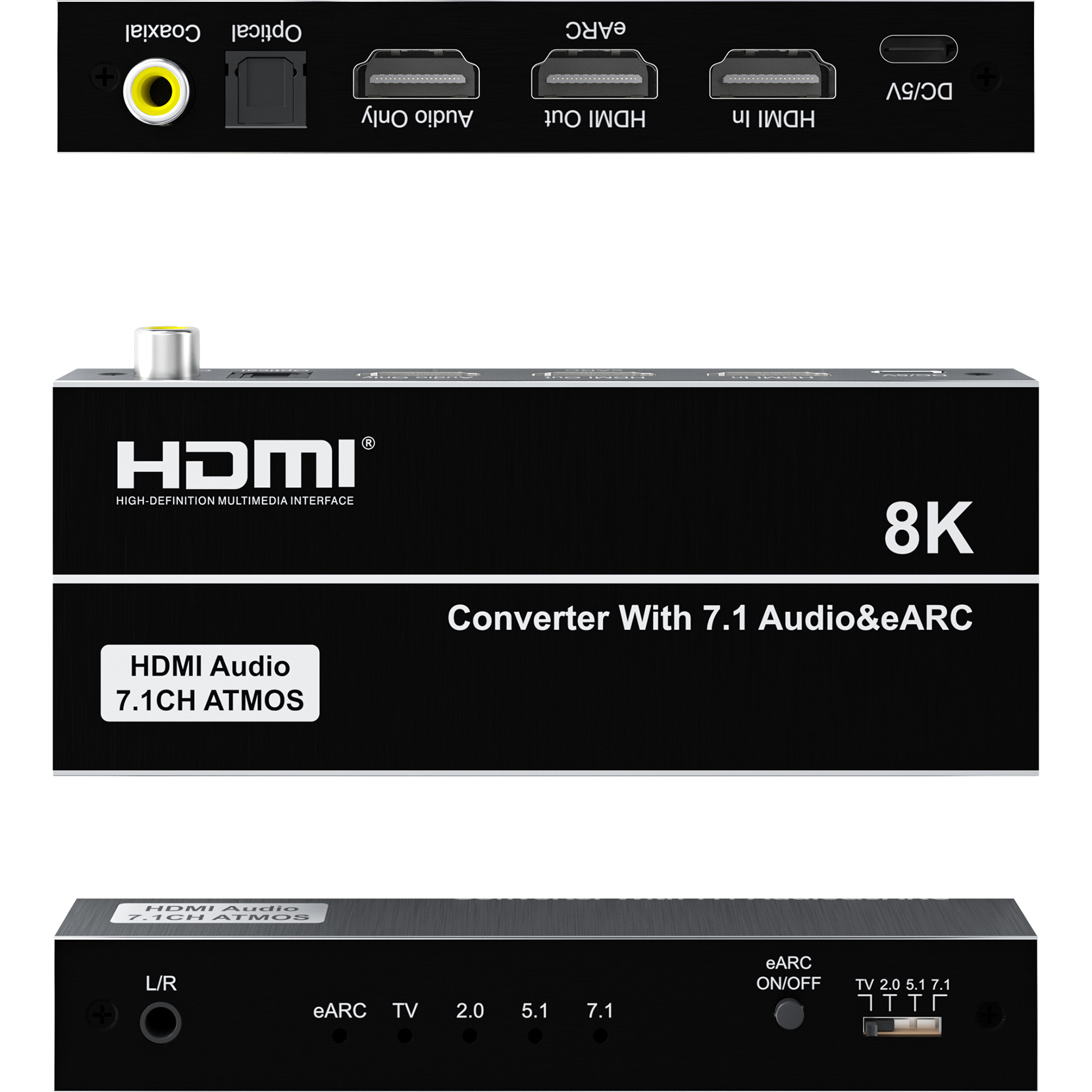 Extrator de Áudio HDMI 8K com  - Optical Audio Hdmi Earc Extractor avaliação e preço
