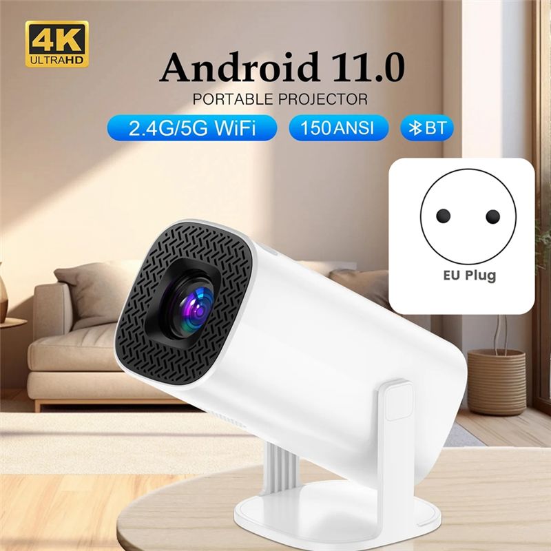 Projetor inteligente P30 com W - 4K Smart Projector Android 11 Wifi 6 avaliação e preço