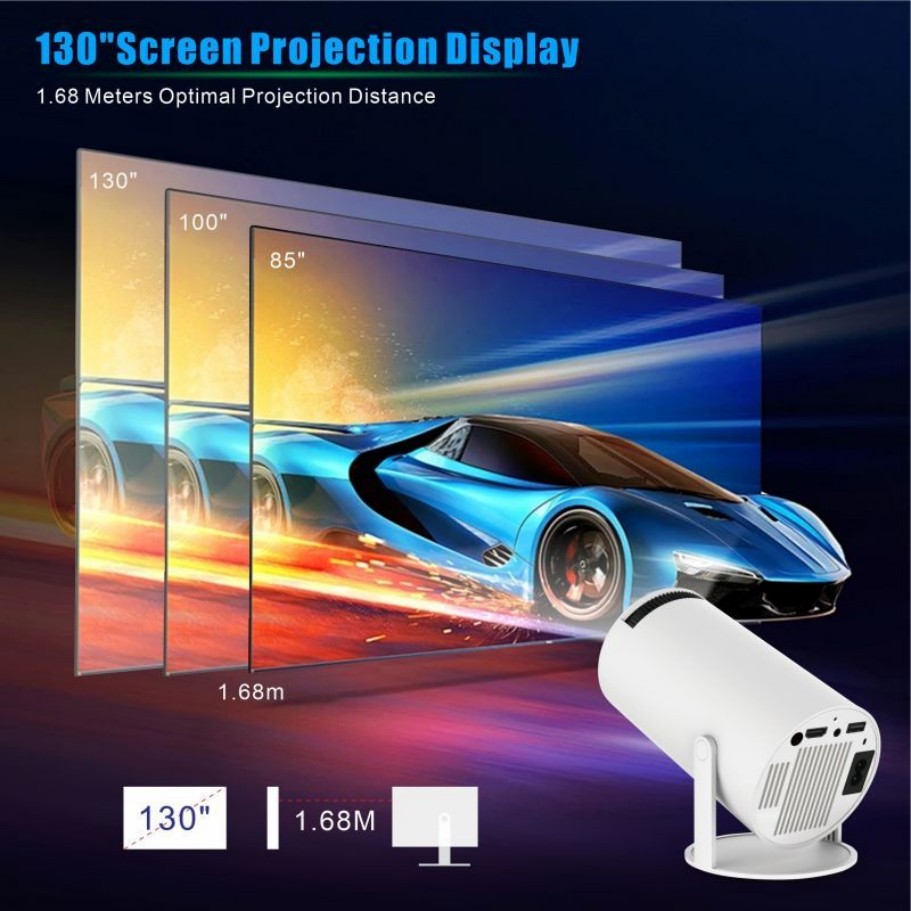 Mini Projetor Inteligente HY30 - 4K Smart Projector Android 11 Wifi 6 avaliação e preço