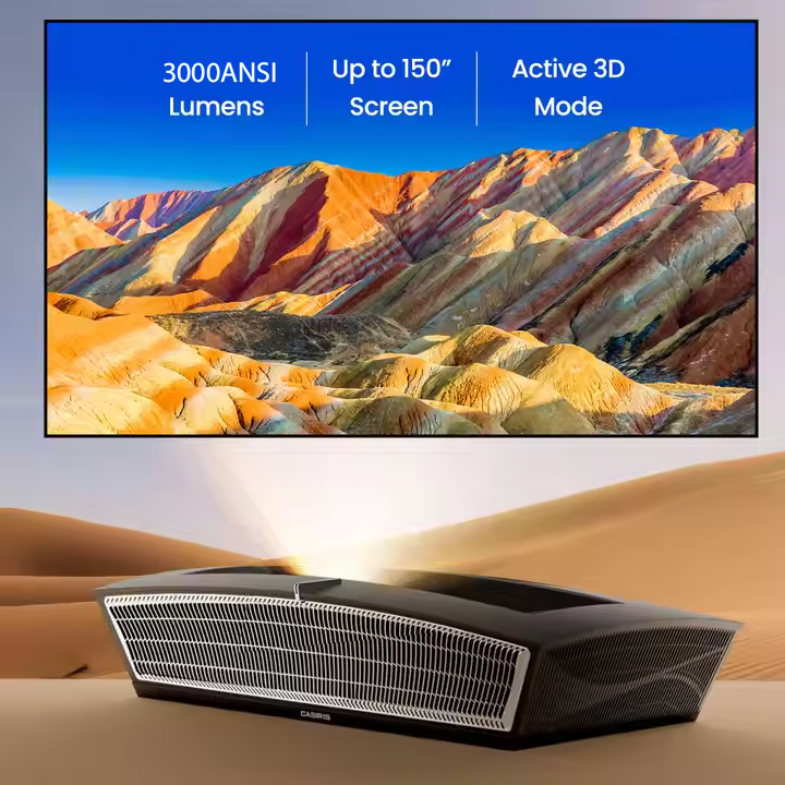 CASIRIS H6 Pro 4K UHD Projetor - Ultra Short Throw Laser Projector 4K avaliação e preço