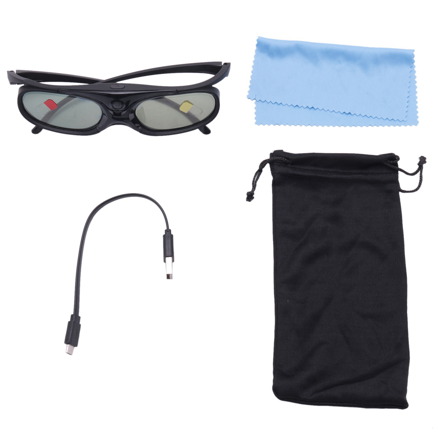 At73 venda 4 peças de óculos 3 - Active 3D Glasses Dlp Link Projector avaliação e preço