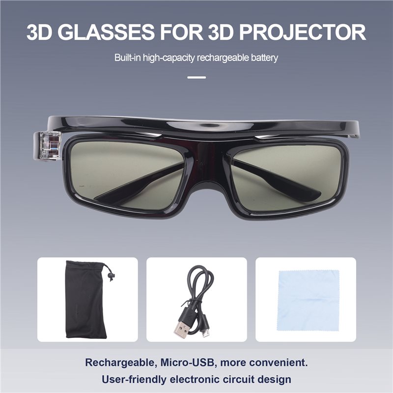 Óculos 3D de Alta Qualidade GL - Active 3D Glasses Dlp Link Projector avaliação e preço