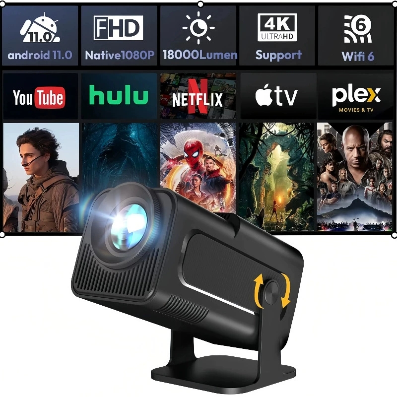 Projetor Inteligente HY320Mini - 4K Smart Projector Android 11 Wifi 6 avaliação e preço