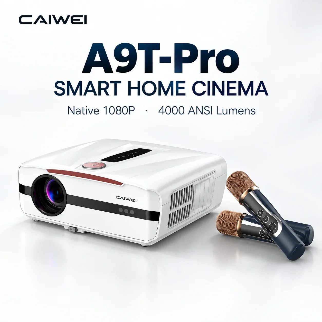Novo Projetor Inteligente A9T  - Auto Focus Keystone Correction Projector avaliação e preço