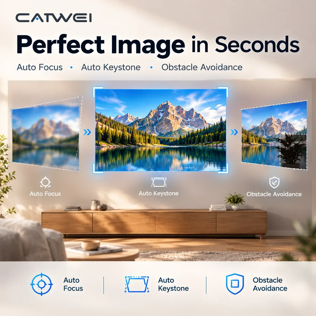 Novo Projetor Inteligente A9T  - Auto Focus Keystone Correction Projector avaliação e preço