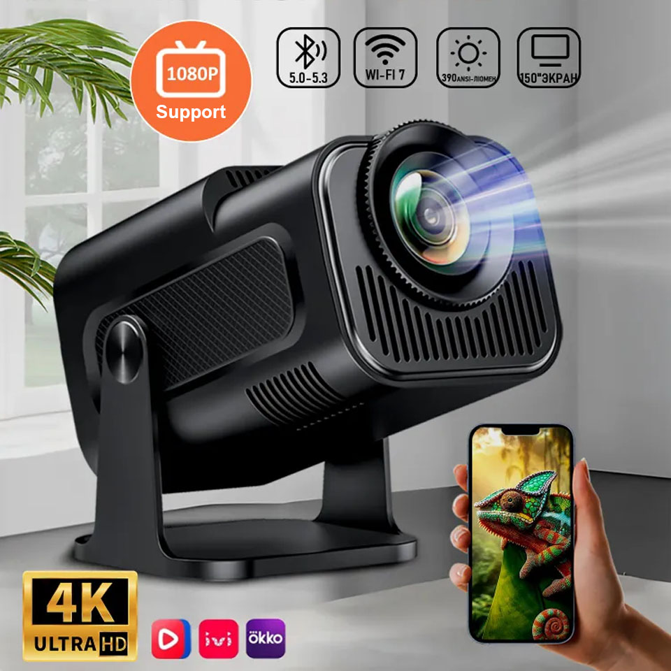 Projetor Portátil, Suporte 4K, - 4K Smart Projector Android 11 Wifi 6 avaliação e preço