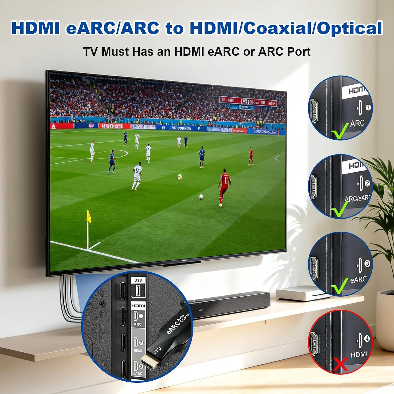 Extrator de Áudio HDMI eARC/AR - Optical Audio Hdmi Earc Extractor avaliação e preço