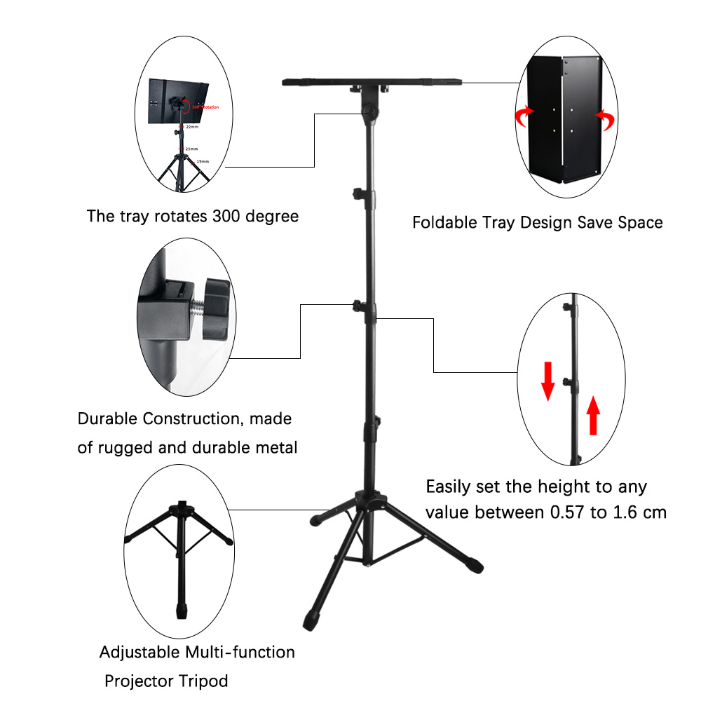 Tripé para projetor td98 tda6  - Projector Floor Stand Tripod Adjustable avaliação e preço