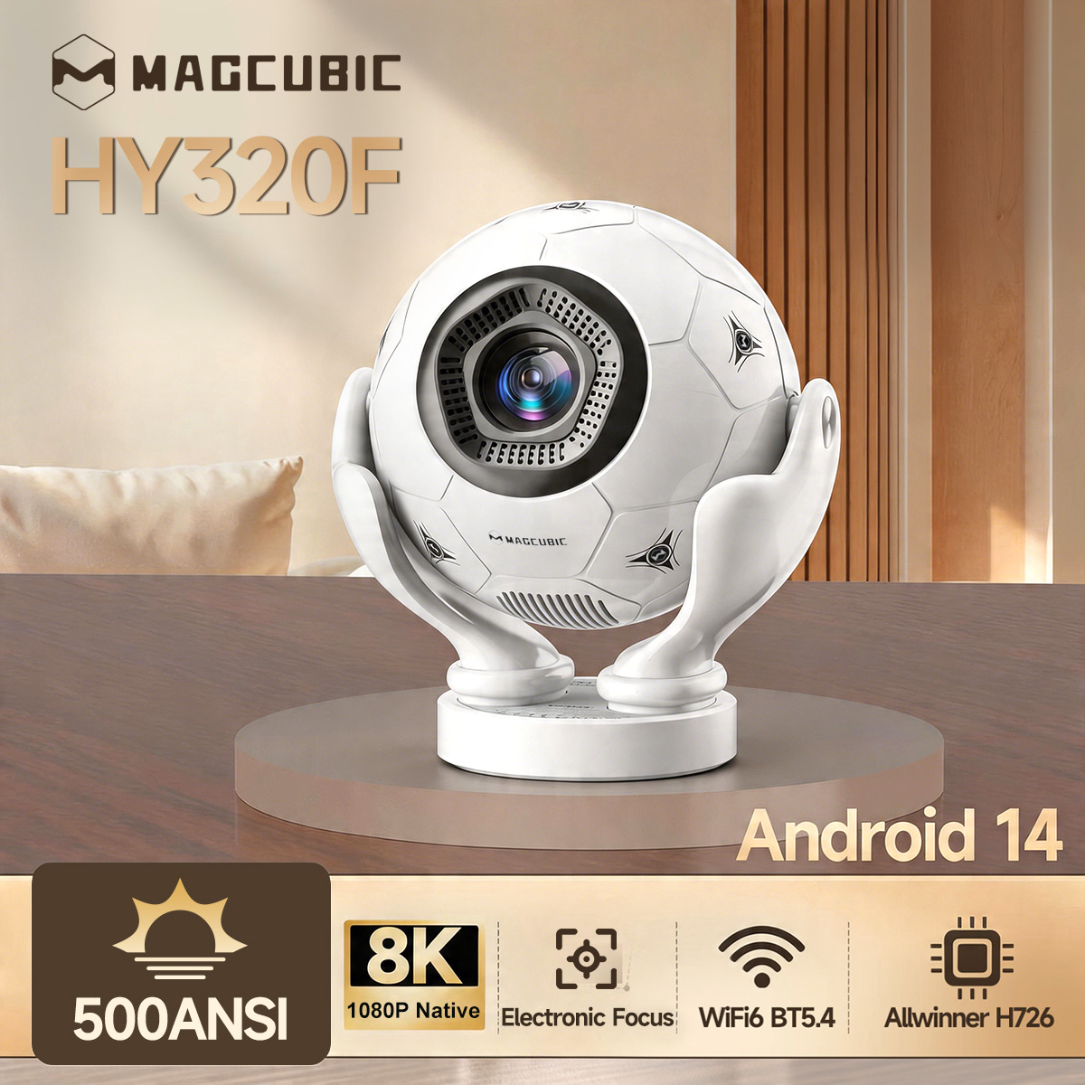 Projetor Magcubic com Controle - Auto Focus Keystone Correction Projector avaliação e preço