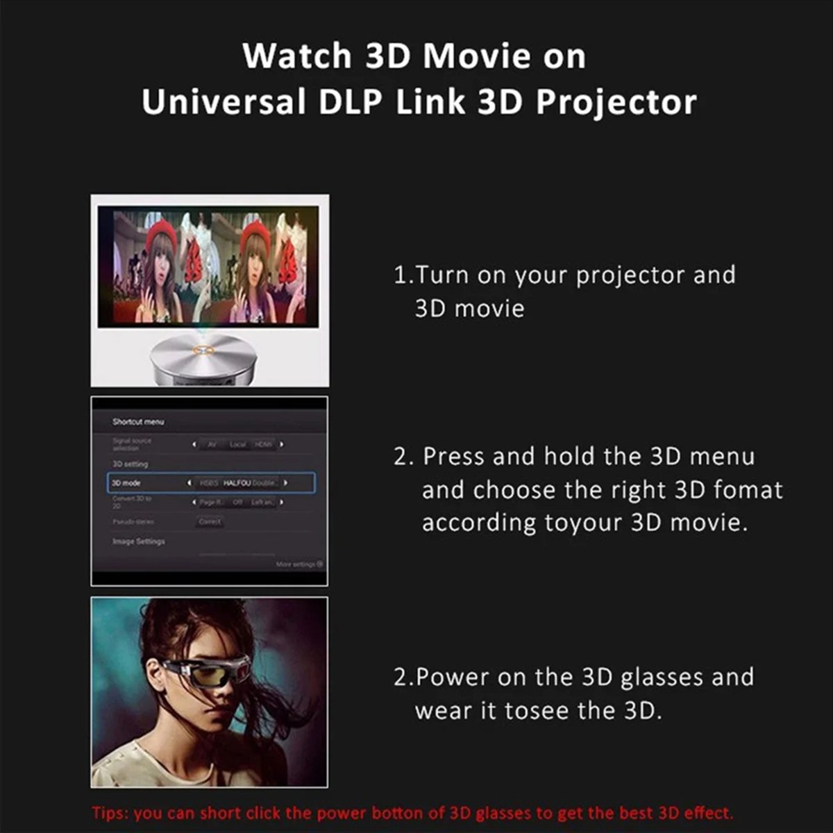Óculos 3D Ativos Popop para DL - Active 3D Glasses Dlp Link Projector avaliação e preço