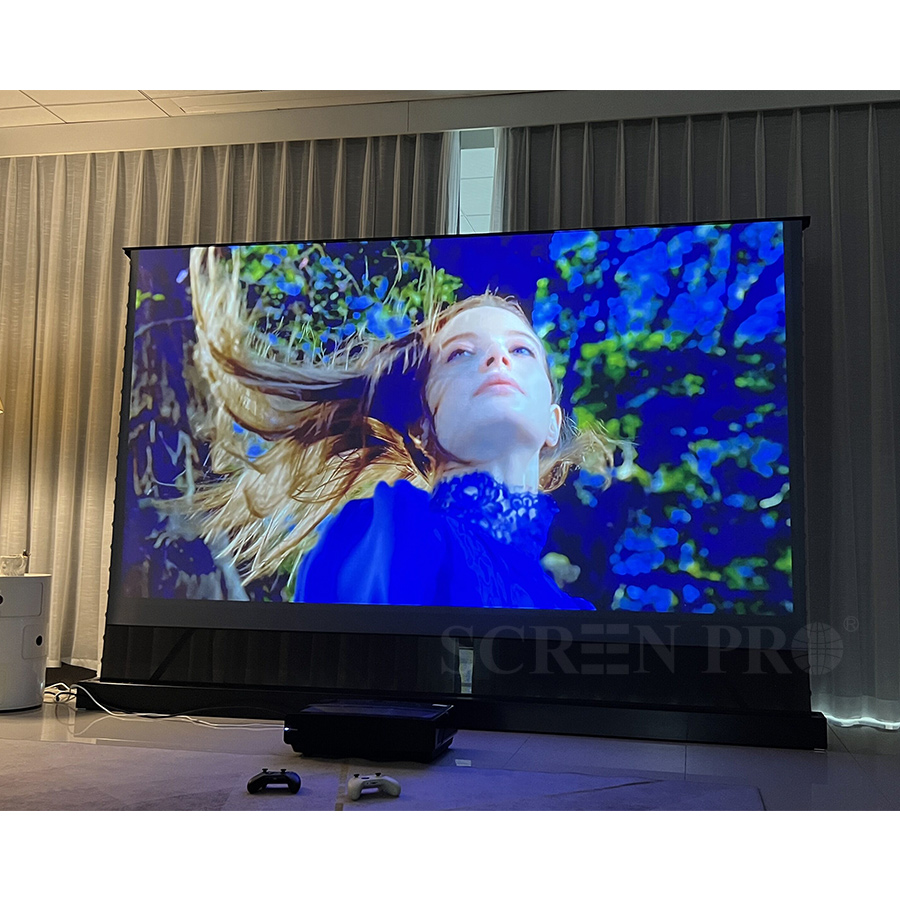 Tela pro piso elétrico subindo - Ultra Short Throw Laser Projector 4K avaliação e preço
