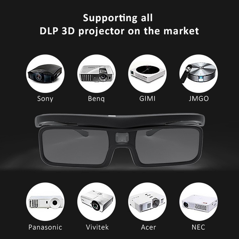 Óculos 3d recarregáveis usb, ó - Active 3D Glasses Dlp Link Projector avaliação e preço