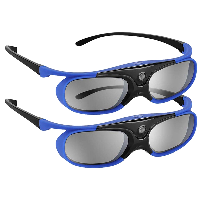 2 pçs óculos de obturador ativ - Active 3D Glasses Dlp Link Projector avaliação e preço