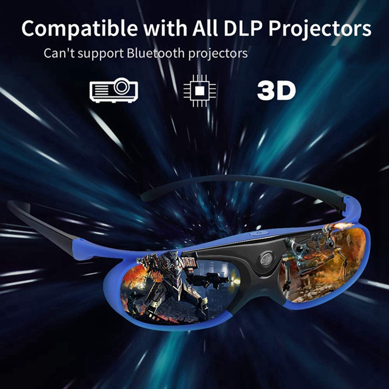 2 pçs óculos de obturador ativ - Active 3D Glasses Dlp Link Projector avaliação e preço