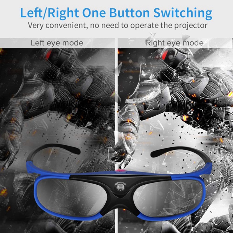 2 pçs óculos de obturador ativ - Active 3D Glasses Dlp Link Projector avaliação e preço