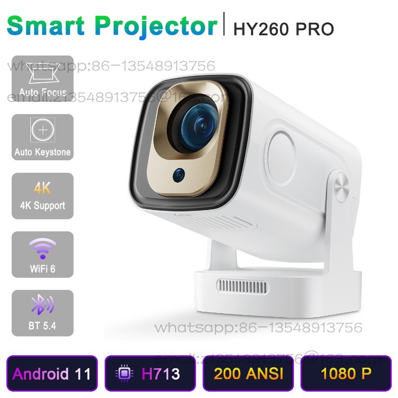 Projetor Mini Inteligente HY26 - 4K Smart Projector Android 11 Wifi 6 avaliação e preço