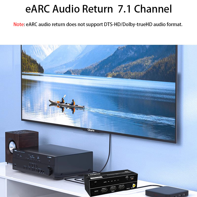 8K HDMI EARC Return Audio Extr - Optical Audio Hdmi Earc Extractor avaliação e preço