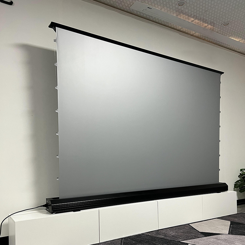 VisualMr Piso Elétrico Subindo - Alr Ambient Light Rejecting Projector Screen avaliação e preço