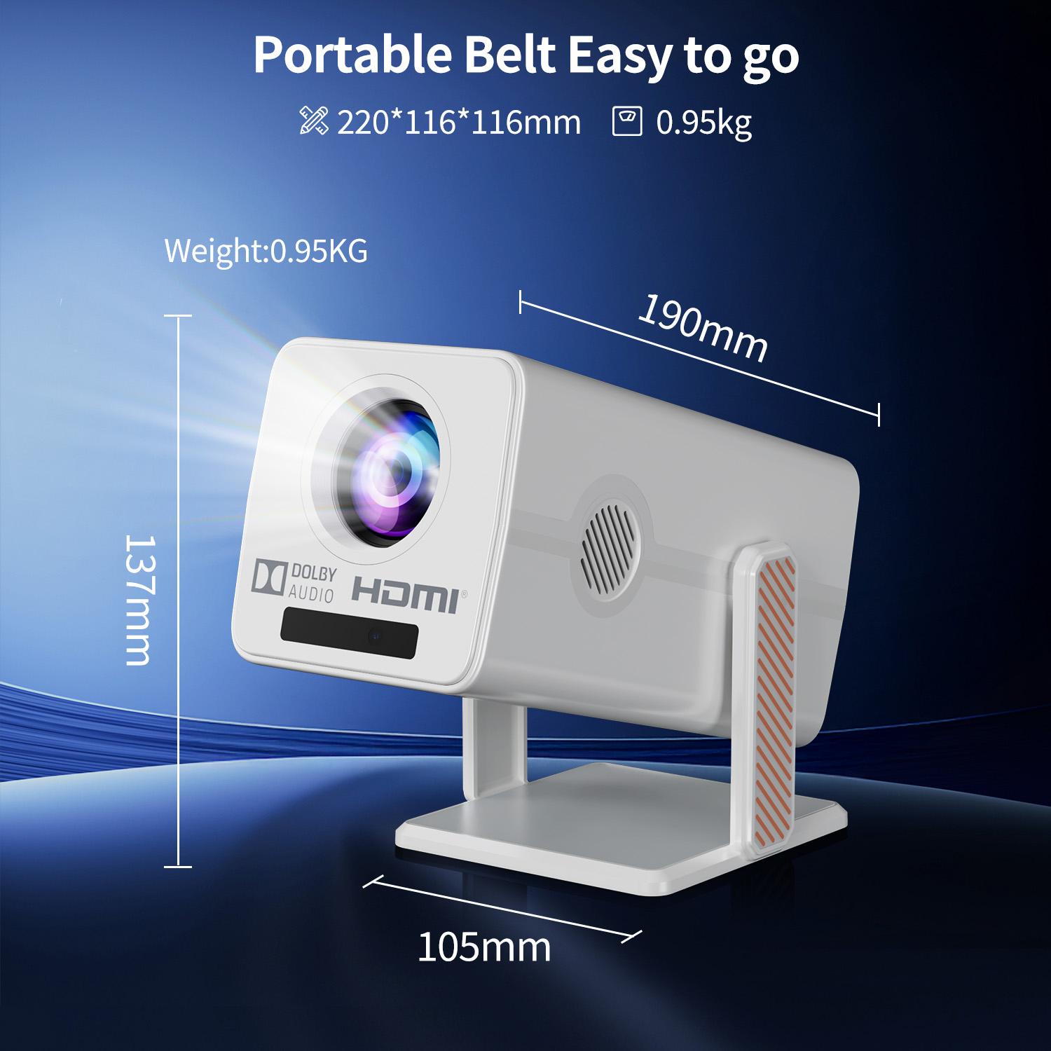 Projetor Inteligente HM103 And - Auto Focus Keystone Correction Projector avaliação e preço