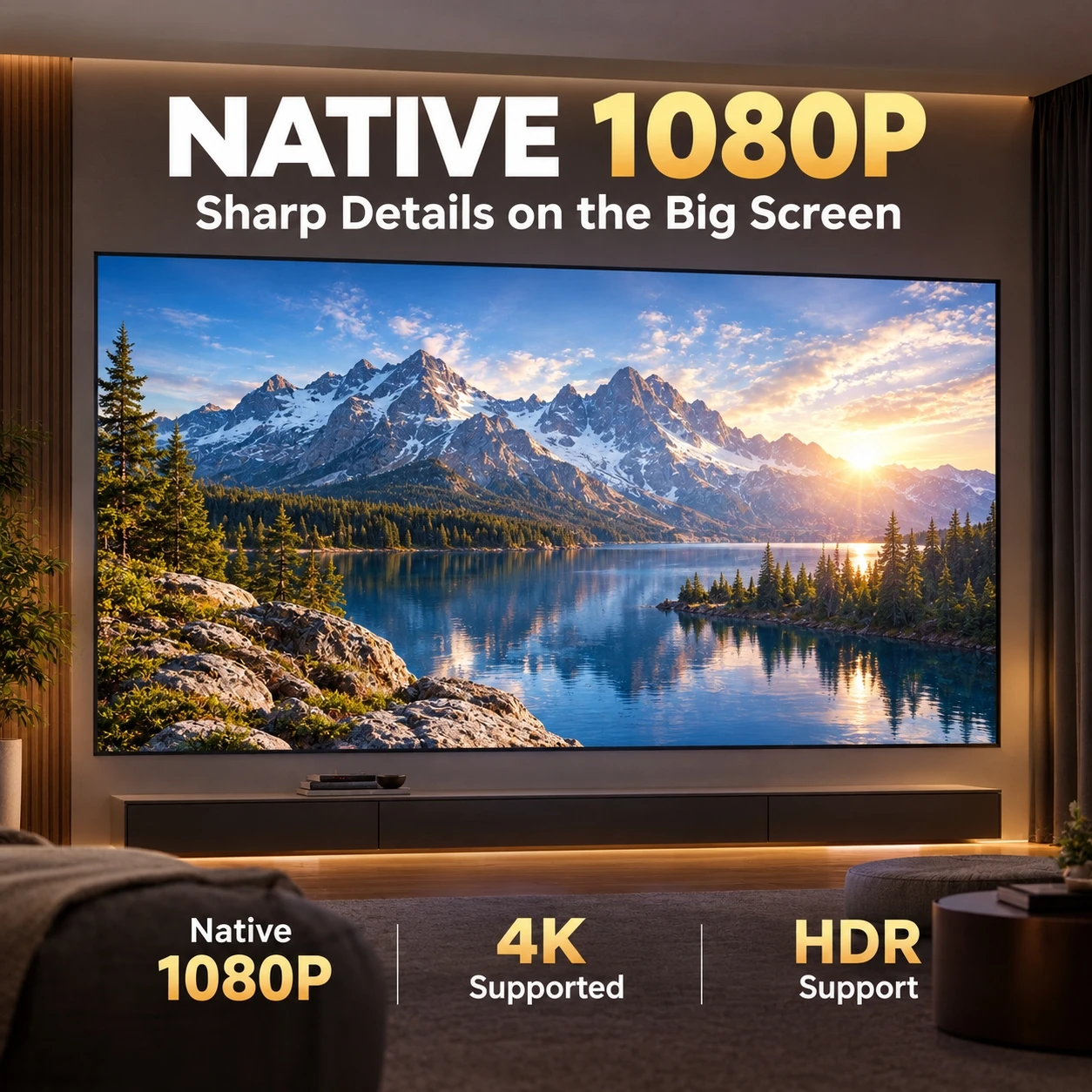 Novo projetor A9S 4K 4000ANSI  - Auto Focus Keystone Correction Projector avaliação e preço