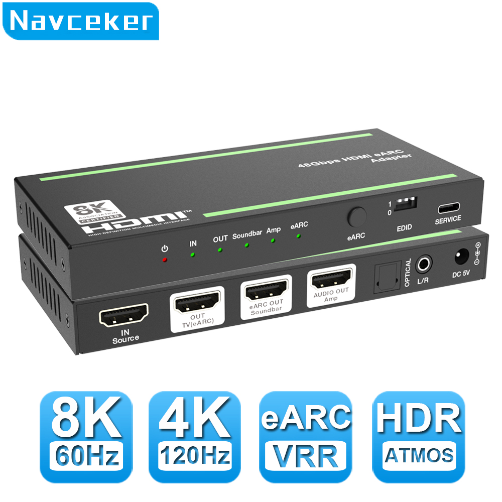 Extrator de Áudio HDMI 2.1 EAR - Optical Audio Hdmi Earc Extractor avaliação e preço